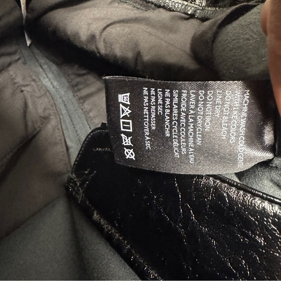 Free people faux leather pants size 0 wide leg high rise - Picture 14 of 14